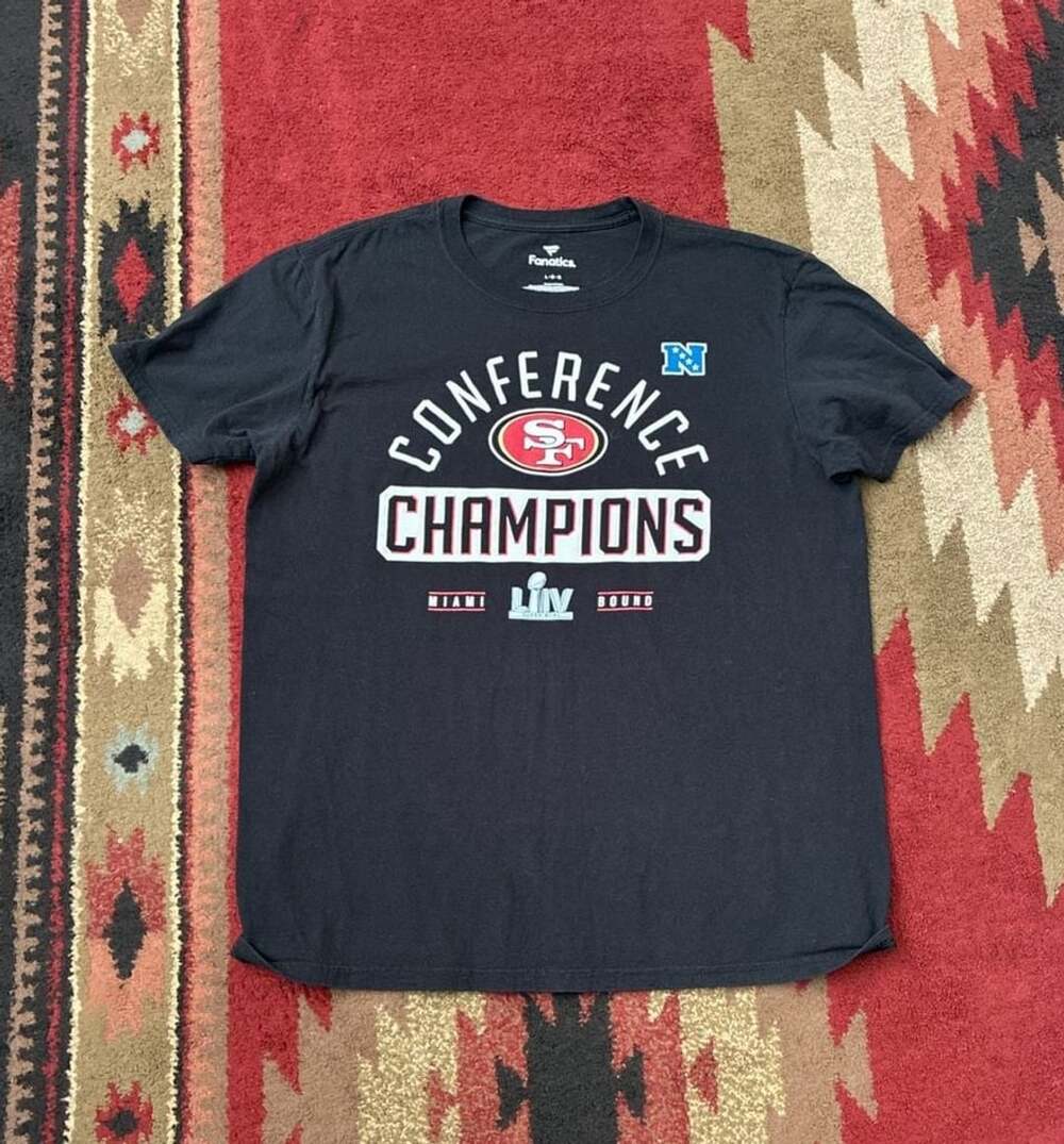 Fanatics San Francisco 49ers NFC Conference Champions Super Bowl LIV Bound T-Shi